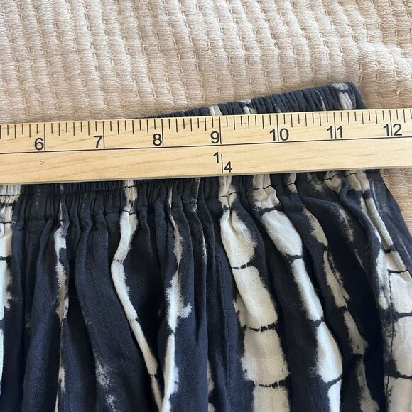 Style Park 1 Women Tie Dye Harem Style Jogger Pants One Size Boho Wide Leg Black - Picture 8 of 12